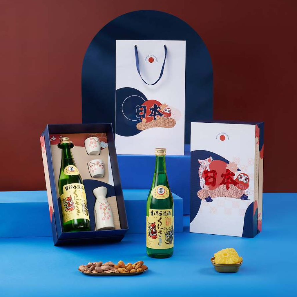 Hộp quà rượu sake Daruma - Set 03